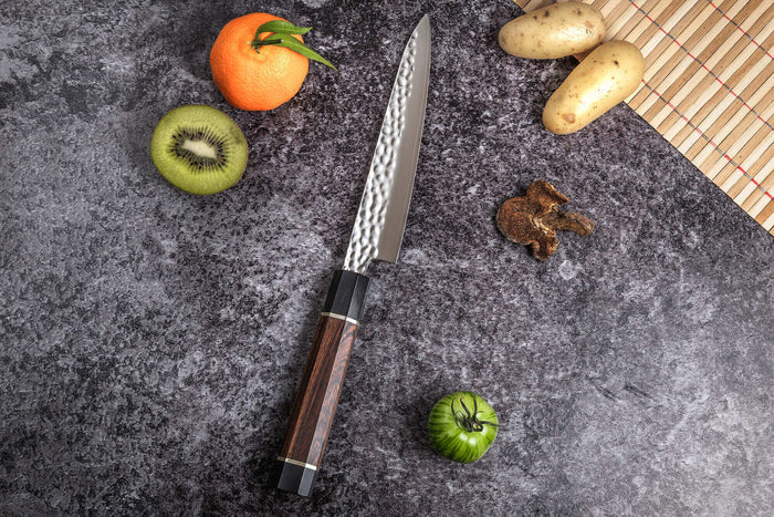 Couteau universel Sayuto Desert Damas martelé 15cm