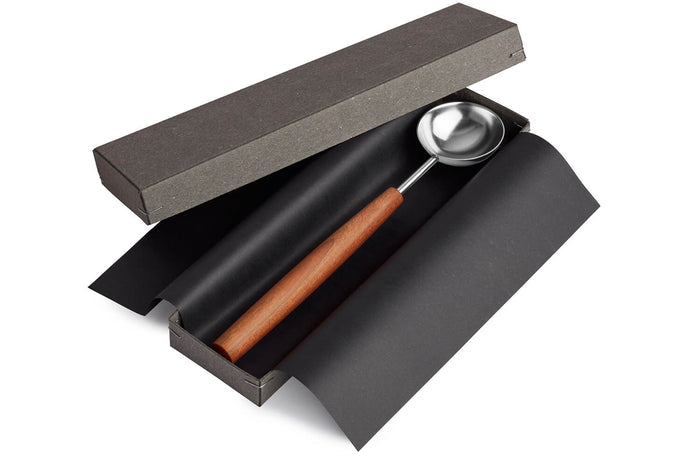 Cuillère doseuse à café Triangle Sense 15ml en inox manche prunier
