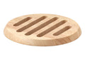 Dessous de plat rond Continenta en bois d'hévéa Ø20x1,5cm