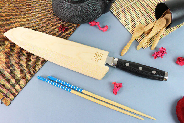 Etui Yaxell pour couteau de cuisine 25cm - Bois d'érable