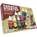 Fanatic Paints Starter Set (11 colors + 1 brush + 1 miniature)