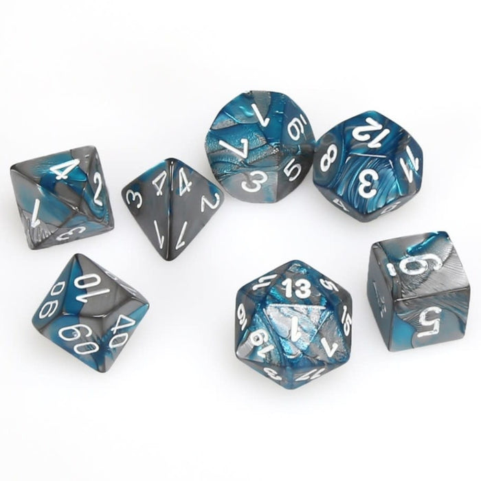Gemini Mini Poly: Steel Teal/White