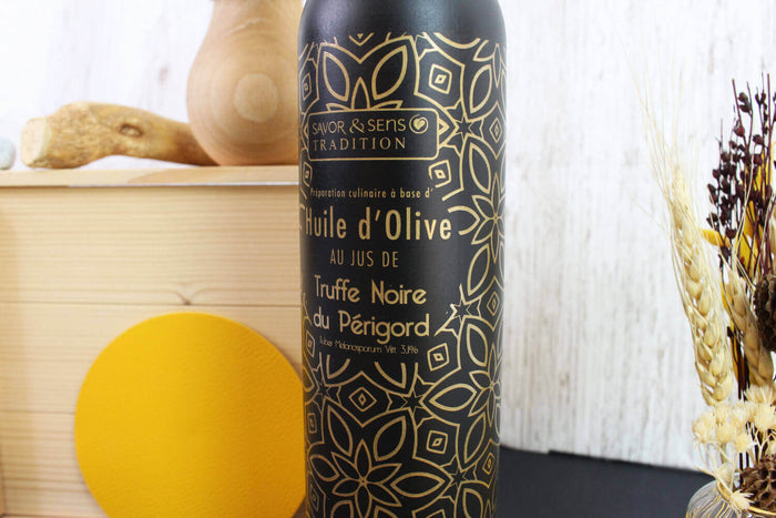 Huile d'olive Savor&Sens Color Block au jus de truffe noire - 20cl
