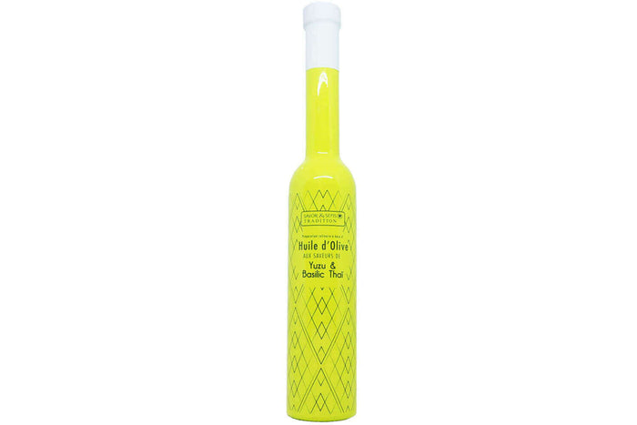 Huile d'olive Savor&Sens Color Block saveur yuzu et basilic thaï - 20cl