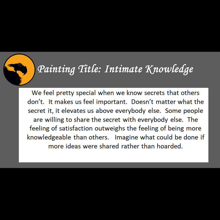 Intimate Knowledge Print <br>(about sharing secrets)