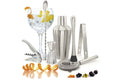 Kit cocktail Deluxe 7 pièces acier inoxydable Pulltex + recettes