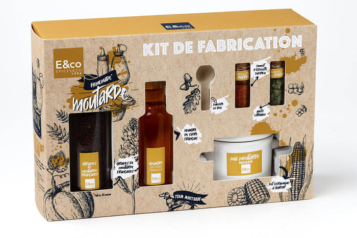 Kit de fabrication moutarde maison Epices&Co à faire soi-même
