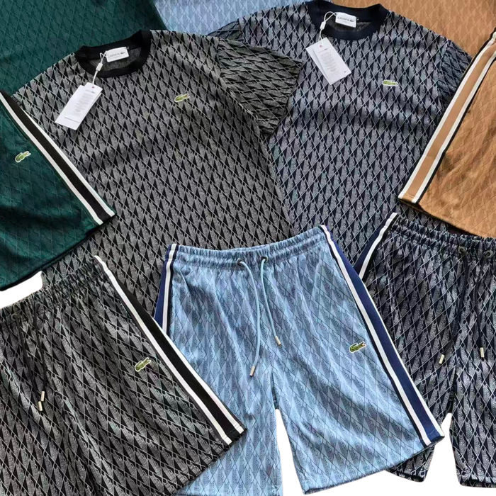 Lacoste Jacquard Monogram Outfit Set