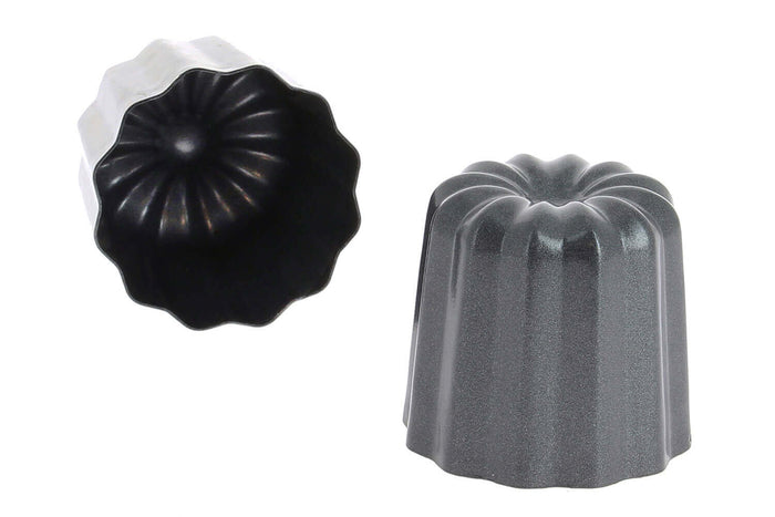 Lot de 4 moules à cannelés bordelais De Buyer anti-adhésifs