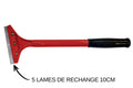 Lot de 5 lames de rechange pour grattoir à plancha