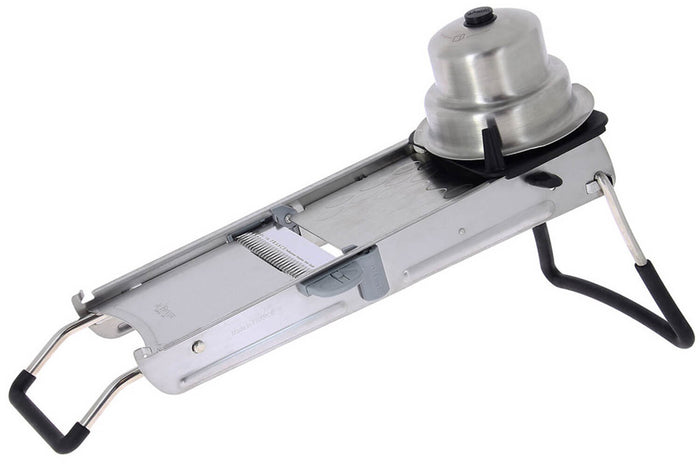 Mandoline De Buyer Revolution avec 3 peignes + chariot et poussoir