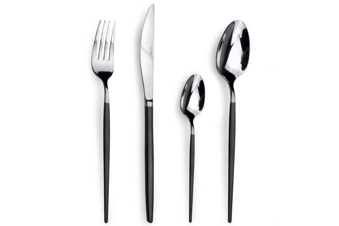 Ménagère 24 couverts Amefa Soprano en acier inox 18/0 noir