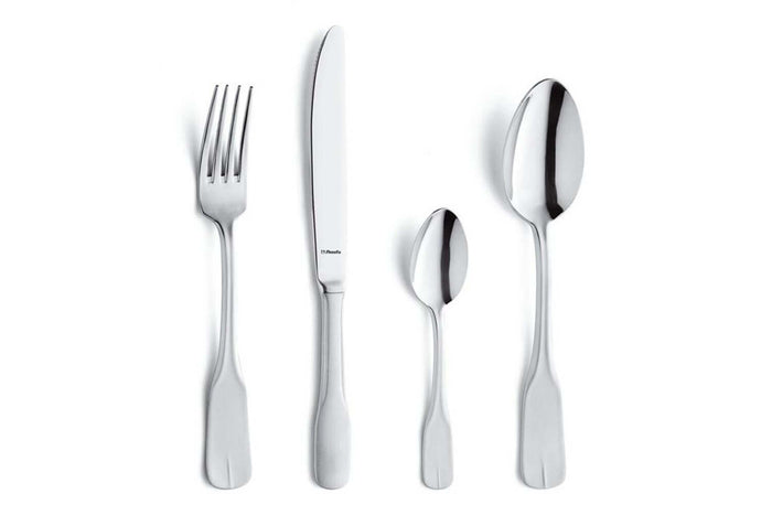 Ménagère 24 couverts de table Vieux Paris Satiné Amefa inox 18/0