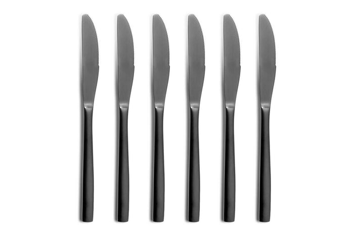 Ménagère 24 pièces Comas BCN Colors Noir acier inox 18/0