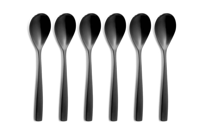 Ménagère 24 pièces Comas BCN Colors Noir acier inox 18/0