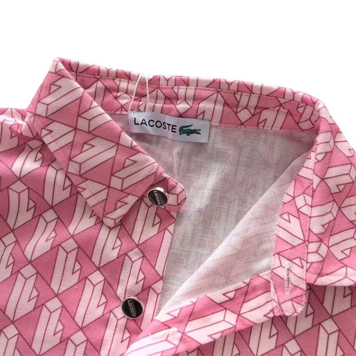 Men's Summer lacoste Color Fade Outfit Set