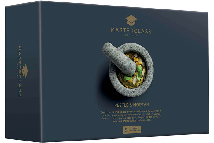 Mortier et pilon en granit gris MasterClass