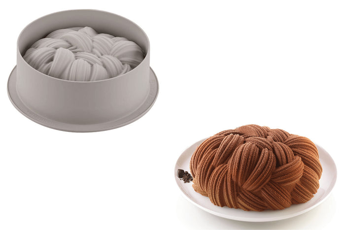 Moule 3D Silikomart Wooly en silicone effet tricot