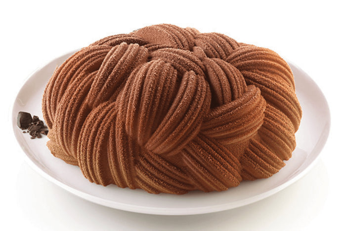 Moule 3D Silikomart Wooly en silicone effet tricot