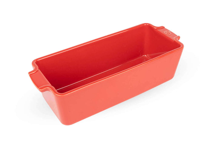 Moule à cake Peugeot Appolia en céramique rouge 26x11x8cm