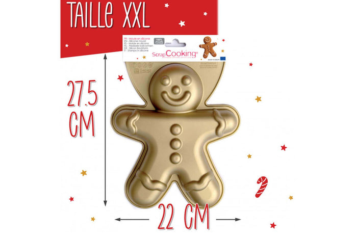 Moule à gâteau Scrapcooking en silicone - Bonhomme pain d'épice