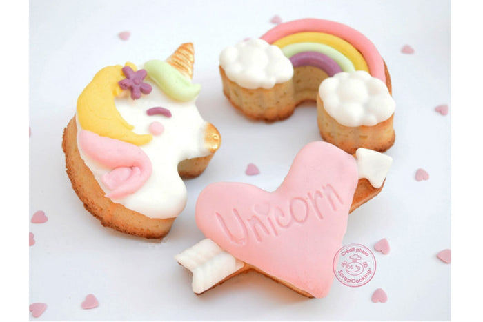 Moule à gâteau Scrapcooking en silicone - Multi-licorne
