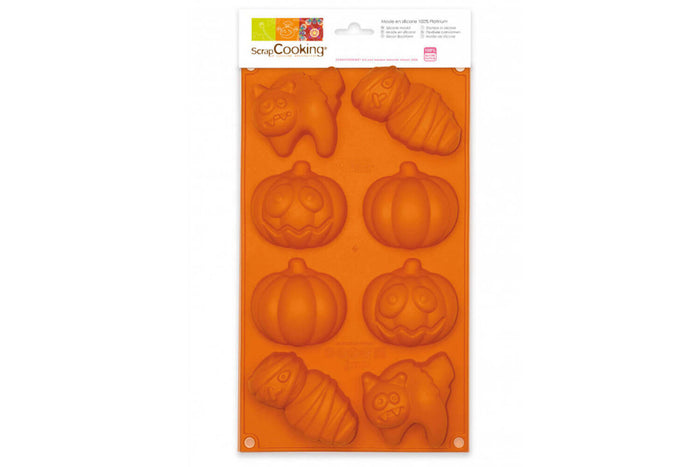 Moule à gâteau silicone Halloween Scrapcooking - 4 motifs