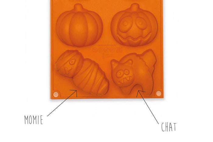 Moule à gâteau silicone Halloween Scrapcooking - 4 motifs