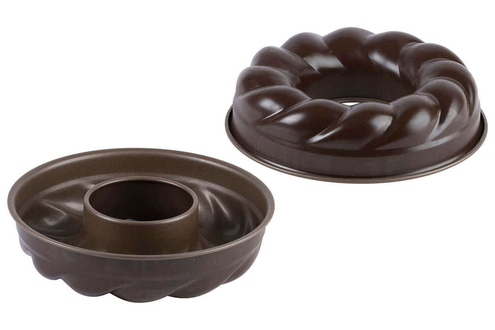 Moule à savarin torsadé et trois-frères Gobel anti-adhérent - Diamètre 22cm