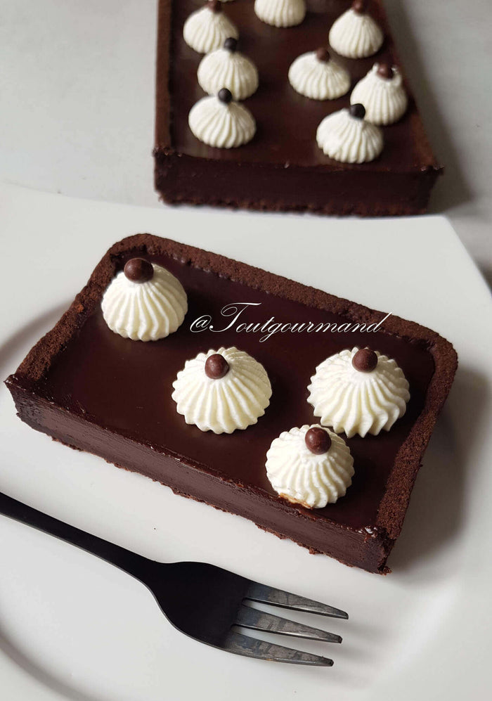 Moule à tarte maison cannelé rectangulaire Gobel anti-adhérent avec fond fixe