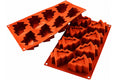 Moule en silicone professionnel Silikomart Silicon Flex 8 sapins 300 x 175mm