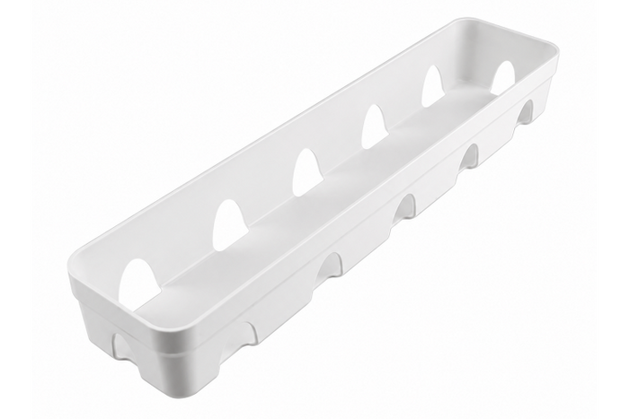 Moule pâtissier 5 fraises 3D Silikomart en silicone blanc