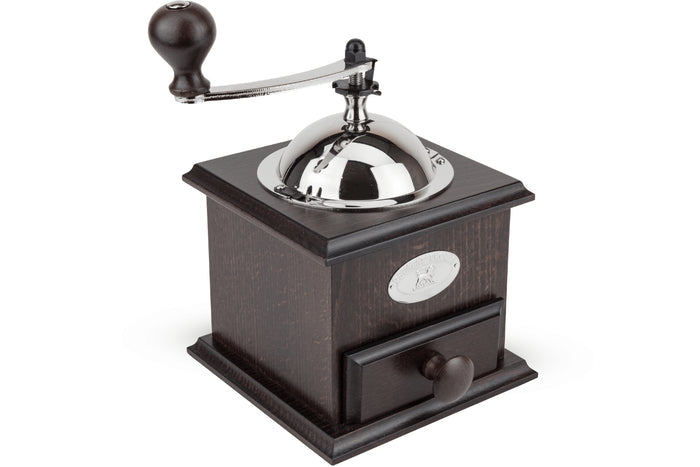 Moulin à café manuel Peugeot Nostalgie en hêtre chocolat 21cm