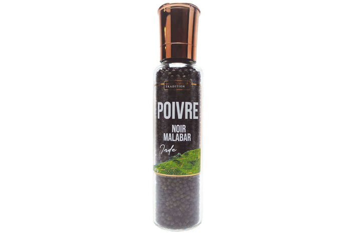 Moulin à poivre de Malabar noir des Indes Savor&Sens - 175g