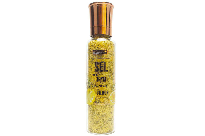 Moulin à sel aromatisé Savor&Sens saveur citron et thym - 385g