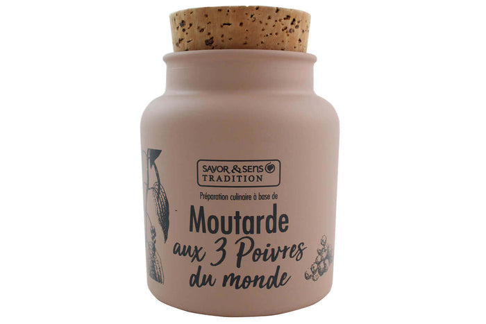 Moutarde Savor&Sens aux 3 poivres du monde - 110g