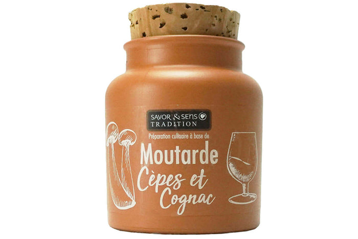 Moutarde traditionnelle Savor&Sens aux Cèpes et au Cognac - 110g
