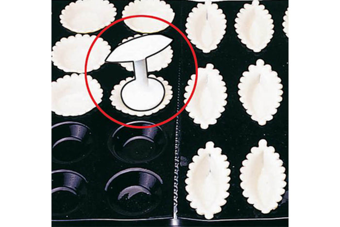 Outil de fonçage 2 têtes Matfer pour tartelettes et barquettes en polypropylène