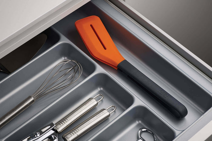 Pince spatule Joseph Joseph Turner Tongs 30cm en silicone gris et orange