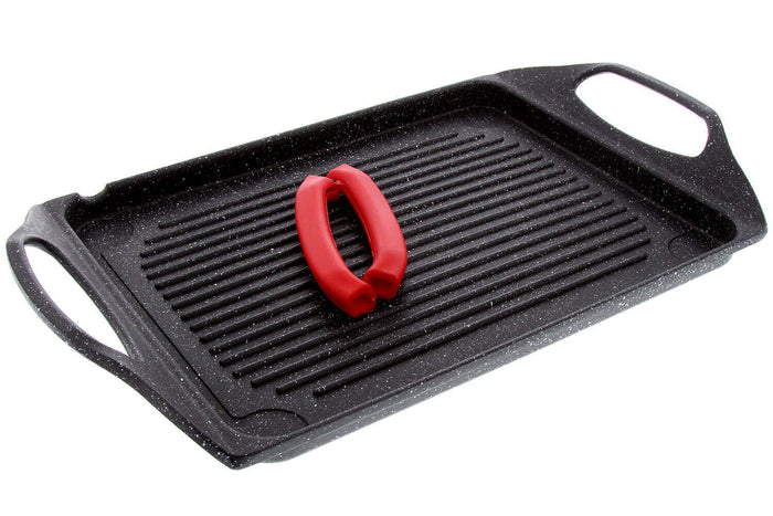 Plancha grill en fonte Pradel Excellence Premium 46 x 27 cm façon pierre tous feux/ induction
