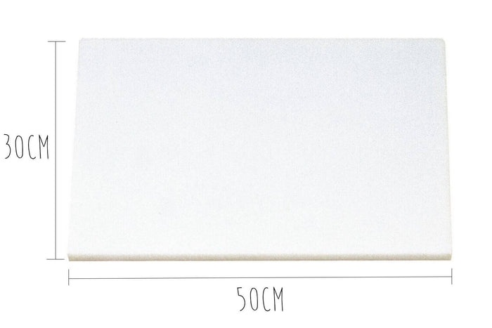 Planche à découper polyéthylène blanc HD500 avec pieds 50x30cm