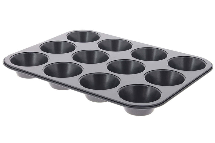Plaque 12 muffins De Buyer en acier anti-adhésif