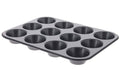Plaque 12 muffins De Buyer en acier anti-adhésif