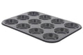 Plaque 12 tartelettes rondes De Buyer en acier anti-adhésif
