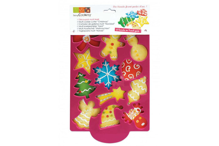 Plaque découpoir Scrapcooking en ABS - Multi Noël