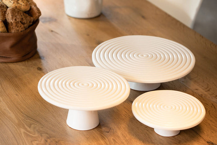 Plateau de présentation 25cm Dutch Deluxes en céramique blanche