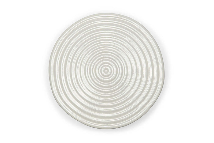 Plateau de présentation ø20cm Dutch Deluxes en céramique blanche