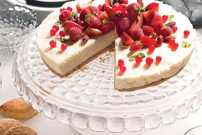Présentoir à gâteau transparent avec cloche Guzzini Tiffany en acrylique Ø30cm