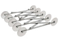 Rouleau multicoupe métal double 5 roulettes lisses et 5 roulettes cannelées acier inox