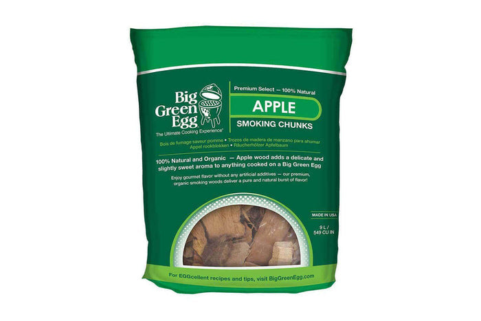 Sachet de morceaux de bois de pommier Big Green Egg 9L - Idéal fumage